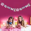 30th Birthday Banner-Thirty Birthday Party Decorations Garland, Happy 30th Birthday Hanging Bunting for Women, 30 Flirty & Thriving Birthday Party Supplies, Photo Backdrop Decor for 30th Birthday Celebration