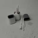 BOOMJOY Toilet Brush and Holder Set 2 Pack, Silicone Toilet Bowl Cleaner Brush, Toilet Scrubber Brush with Tweezers for Bathroom Cleaning, RV Accessories, House Organization Must-Haves - Gray