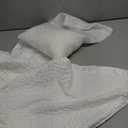 Cooling Contour Pillow for Side and Back Hot Sleepers Curved Memory Foam Pillow for Neck and Shoulder Pain Relief - Adjustable Shredded Memory Foam with Washable Cover, White Standard Size (White Bubble Crescent)