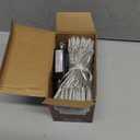 JMEXSUSS 2 Pack 100 LED White Christmas Lights Indoor, 33ft 8 Modes White String Lights Indoor Outdoor Connectable, Clear Wire Christmas String Lights for Bedroom Tree Xmas House Party Decorations