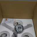 Semi Flush Mount Ceiling Light Fixture 3-Light Black Modern Gold Chandelier with Globe Milky Frosted Glass Shade E12 Sputnik Ceiling Light for Kitchen, Hallway Light Fixtures Ceiling