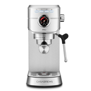 CASABREWS 5418 PRO Espresso Machine 20 Bar, Upgraded Espresso Maker with Powerful Steam Milk Frother, Stainless Steel Coffee Machine with Fast Heating System for Cappuccino, Latte, Silver