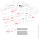 W2 Forms 2025 with Envelopes,4 Part W-2 Tax Forms 2025, 4-Part W-2 Forms with 25 Self-Seal Envelopes, Laser Forms Designed for Accounting(W2 4 Part 25 with Envelopes)