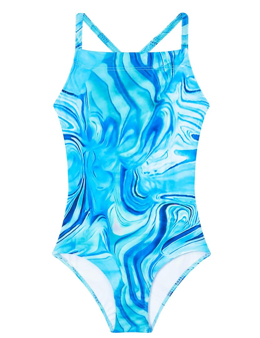 Girls Bathing Suits UPF 50+ Swimsuits Quick-Dry Cross-Strap for Toddlers & Kids 3-12T Sleeveless Sun Protection
