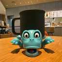 JODTurtle Cup Holder,Turtle Coaster with Funny Expression, Cup Holder with Liftable Limbs & Expressive Face for Turtles,Tortoise Lover Gag Gifts Home Decor(Blue)