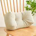 Back Pillow for Chair, Lumbar Support Pillow for Office Chair Lower Back Pain Relief Soft Cushion Car Bed Couch Sitting High Elasticity (White, 35cm*16cm*20cm)