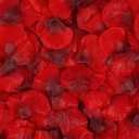 Ouddy Decor 5000 Pcs Rose Petals Artificial Flower for Valentine's Wedding Decor Romantic Night Event Anniversary Shower Engagement Party Home Decorations, Deep Red