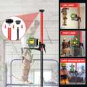 12 Ft+1.7Ft/3.6M+0.6M Professional Laser Level Pole with Tripod with Bag