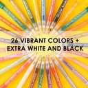 Grabie Acrylic Paint Pens Markers, 28 Colors, 0.7 mm, Extra Fine Tip Drawing Markers, Premium Paint Pens for Painting on Various Surface, Art Supplies, Set of 28