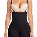 anylost Fajas Colombianas Shapewear for Women Tummy Control,Faja Body Shaper Butt Lifter Bodysuit Size M, Black