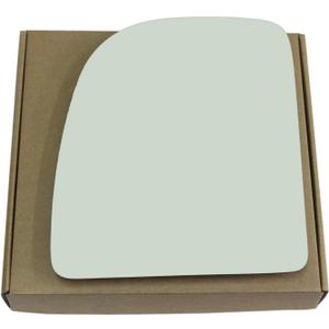 Upper Towing Mirror Glass fit for Ford F250 F350 F450 Super Duty E150 E250 E350 Excursion Econoline Pickup Truck Driver Left Side LH Flat Non Heated