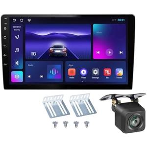 10 Inch Car Stereo Andriod with CarPlay, Android Car Stereo with WiFi, GPS Navigation Bluetooth Backup Camera 2GB+32GB Audio Receiver