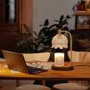 MEIXISUE Candle Warmer Lamp with Timer Dimmable,Antique Brass Candle Lamp,Wax Melt Warmer Light for Jar Candles,Mother's Day/Birthday/Christmas Gifts for Mom/Wife,Home Decor Lamp,with 2 Bulbs