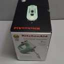 5-Speed Electric Hand Mixer, 800W Handheld Mixer with Turbo for Baking & Cooking, Kitchen Food Mixer with Storage Case & 6 Stainless Steel Attachments (2 Beaters, 2 Dough Hooks, 2 Whisks)-White