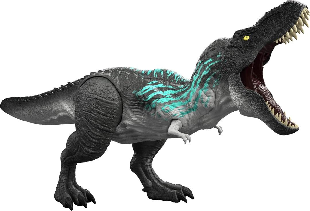 ​Mattel Jurassic World Muscle Madness Tyrannosaurus Rex Dinosaur Toy, 21.5 inches