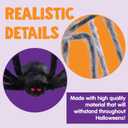 JOYIN 3 Pcs Halloween Spiders Outdoor Decoration, Halloween Decor Outside, 5 Ft Large Hairy Giant Multi Color Spider Set for Yard Lawn Porch Decor Indoor Haunted House Scary Prop (Black, Brown, Gray)