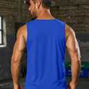 Cotrasen Mens Tank Tops Moisture Wicking Sleeveless Shirts, ColorBlue, 2XL (Blue, XXL)