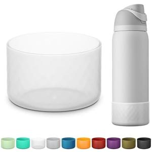 Silicone Boot for Owala Water Bottle 24 oz 32 oz 40 oz, Anti-Slip Protective Sleeve for FreeSip/Twist/Flip Stainless Steel Water Bottles Accessories Clear