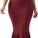 Nimsruc Summer Long Dress Bodycon Sleeveless Tank Tops Maxi Mermaid Dresses for Women 2026,  XX-Large