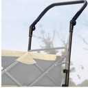 Universal Folding Wagon Push Handle Attachment (20 7/8 Inch/53 cm Outer Width and 19 5/8 Inch/50 cm Inside Width)-Adjustable Push/Pull Bar for Garden Carts,Can be Fixed on 0.6in/1.5cm Square Tube