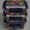 FARBERWARE Set Of 3 Glass Storage Containers 12.5 oz/ 1.5 cups