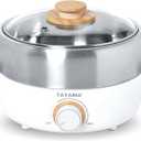 2.5 Qt White Electric Nonstick Multi-Cooker Hot Pot & Grill