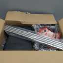 Fliqor Under Sink Organizer2 Tier Expandable Heavy Duty Metal Shelfwith 5 Removable Panels and 5 Storage Basket for Under Kitchen Bathroom Sink Organizers and Storage(Black, Large)