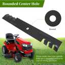 00273100 Mulching Blades Fit for 36" 52" Deck Tractor, 482878 Mower Blades Fit for Gravely A riens Lawn Mowers, Replace for Ex Mark 1-633482, Scag 482462, Bad Boy 038-3000-00, 3 Pack