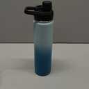 Fijinhom 24 oz Insulated Water Bottle with Handle, 304 Stainless Steel Water Bottles with Wide Mouth, Double Wall Vacuum Sports Water Bottle, BPA Free, Keep Cold and Hot, Coastal Fade