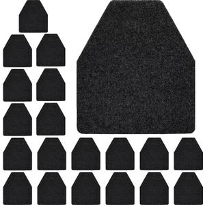 Nuanchu 20 Pack Urinal Mats for Men, Non-Slip Urinal Floor Mats for Commercial Use, Highly Absorbent, Bathroom Floor Pads for Men's Restroom (Black)