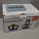 KOIOS Food Processor, 500W Electric Food Chopper with 2 Bowls (8 Cup+8 Cup) & 2 Bi-Level Blades&, Small Electric Grinder Meat Processor for Nuts, Meat, Onion, Garlic, Baby Food, Black