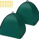 2 Pcs Pop Up Shrub Covers Frost Protection Tent, 22" x 22" x 22" Winter Plant Cover Freeze Protection, Warm Garden Plant Protector Tent for Protecting Outdoor Shrub Fruit Potted Plants from Snow & Ice