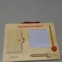 JoyCat Wooden Letter Tracing Board for Toddlers 3-5, Magnetic Alphabet & Number Writing Practice Board with 36 Double-Sided Cards, Reusable Preschool Handwriting Toy, Travel Learning Activity