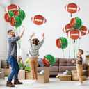 4 x 12-Piece Football Party Supplies Kit - 6 Field & 6 Foil Football Balloons for Birthday Celebrations, Game Day Tailgates & Sports-Themed Decor