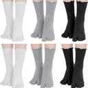 Bencailor 6 Pairs Tabi Socks Women Split Toe Flip Flop Frilly Socks Cotton Japanese Sandal Slipper for Men Women Unisex (8-11, Cute Colors)