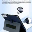 Case for Generic A116C Tablet 12 inch Android 15 Tablets,UYRUREL Leather Slim Folding Stand Cover with Hand Strap Magnet for Men Women Full Protection,Blue.