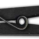 LWR CRAFTS Wooden Large Clothespins 3-5/16" 8.4cm 30 Pieces Per Pack (Black)