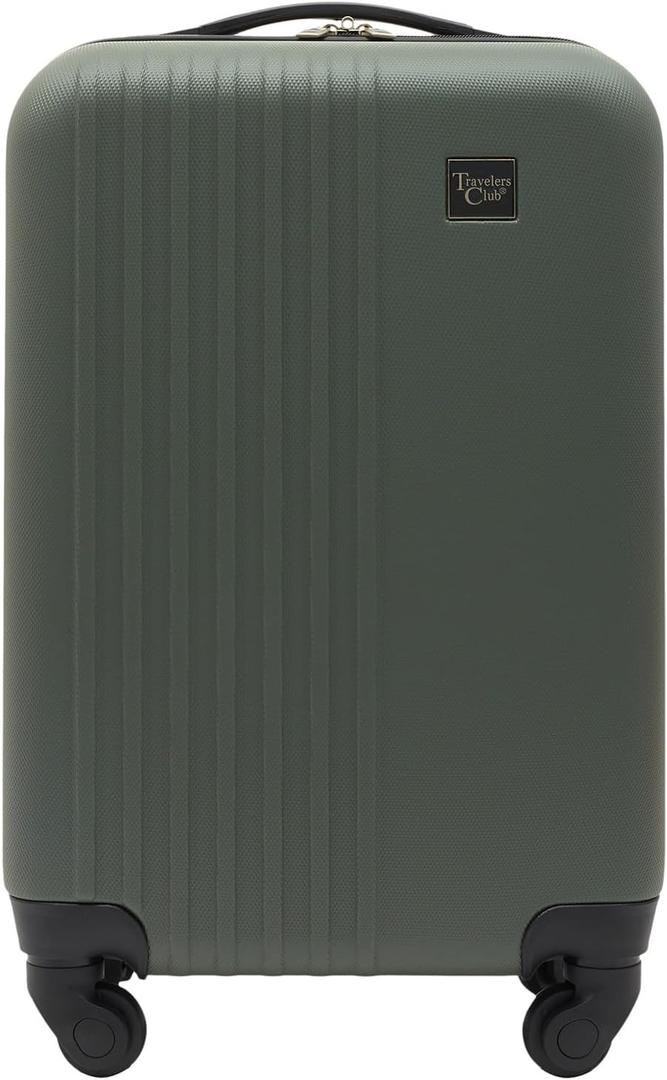 Travelers Club Cosmo Luggage, Fern Green-20, 20-Inch, 1-Piece