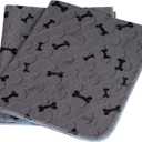 Washable Dog Pee Pads with Free Grooming Gloves,Non Slip Dog Mats with Great Urine Absorption,Reusable Puppy Pee Pads for Whelping,Potty,Training,Playpen (24x48 Inch (Pack of 4))