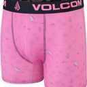 Volcom Mens Boxer Briefs 3 Pack Poly Spandex Performance FLY-LESS Support Boxer Briefs Underwear (Black, M)