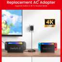 65W Switch 2 Charger with 6.6FT(2M) Cable - GaN3 AC Power Adapter for Nintendo Switch/OLED/Lite & Steam Deck/OLED, Original Quality, Supports 4K TV Mode, PD3.0 Fast Charger for PS4 Controller, Galaxy