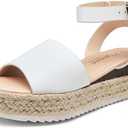 Vepose Women's 400A Platform Wedge Sandals, Summer Espadrilles Sandals with Ankle Strap 7