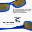 Bifocal Sunglasses for Men - Reading Sunglasses with Readers Built in, Reader Sunglasses Men for Cycling/Driving, 1.0 (Blue/Black)