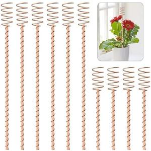 18 Pack 17" Electroculture Plant Stakes, Long Copper Garden Stakes, Electroculture Copper Coil Antennas for Growing Garden, High-Yield, Eco-Friendly