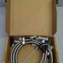 6AN 70" Transmission Fluid Oil Cooler Hose Line kit for GM Chevy Transmission 4L80E TH350 TH400 4L60E 700R4 200-4R TR6060 Ford AOD 4R100 4R70W and C5 Stainless Steel Braided PTFE Hose (70inch)