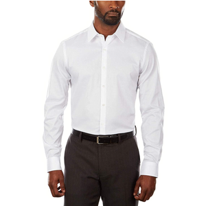 Van Heusen Men's Slim Fit Flex Collar Stretch Solid Dress Shirt - L