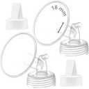 Maymom 18mm Flange and Duckbill Valve Compatible with Spectra S1 Spectra S2 Spectra 9 Plus Not Original Spectra Pump Parts Replace Spectra S2 Pump Parts Spectra Flange Spectra Duckbill Valve