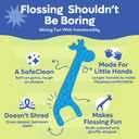 SmartLifeco Eco-Friendly Kids Flossers (200ct) - Dental Floss Picks for Children Made with Straw Wheat, Fluoride & PFA Free, Toothpick Flossing Sticks for Toddler Teeth, No Shred Thread, Mint