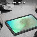 Fintie Shockproof Case for Samsung Galaxy Tab A11+ Plus 11 Inch 2025/ A9+ Plus 2023, Tuatara Rugged Unibody Hybrid Bumper Kickstand Cover Built-in Screen Protector, Black