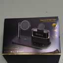 5 in 1 Wireless Charging Station for Apple,Mag-Safe Charger with Alarm Clock Night Light for Multiple Devices,Nightstand Charging Station for iPhone 17/16/15/14/13/12,Apple Watch Series,Air-Pods